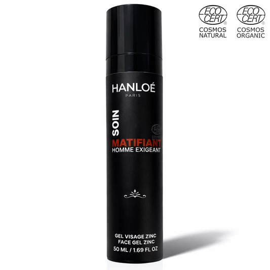 Mattierende Pflege⎪Natürliches ausgleichendes Gel für Männer - Zink - 50 ml